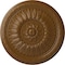 Ekena Millwork Temple Ceiling Medallion (Fits Canopies up to 9 1/4"), Hand-Painted Smokey Topaz, 24"OD x 1 5/8"P CM24TESTF - alternate 1